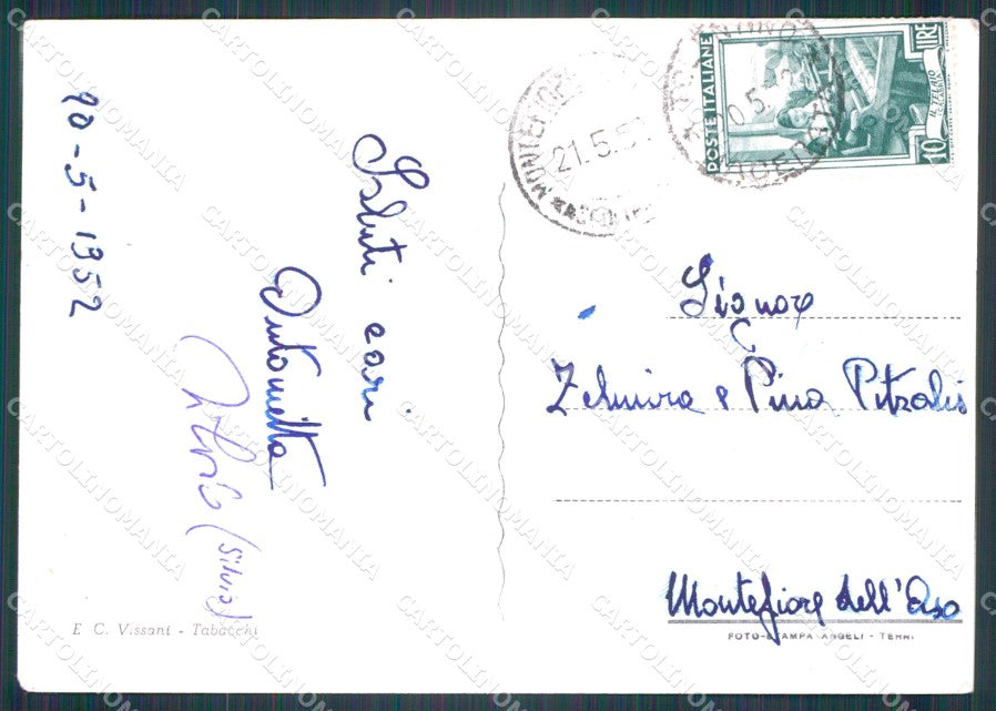 Macerata Tolentino Foto FG cartolina KF1853 – retro