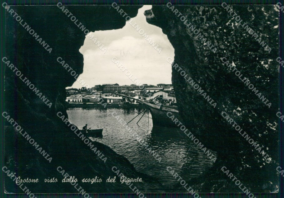 Crotone Città Barche ABRASA Foto FG cartolina KF1855 – fronte