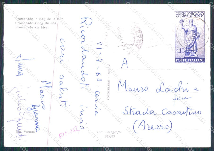 Ravenna Cervia Auto Foto FG cartolina KF1882 – retro
