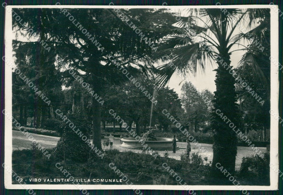 Vibo Valentia Città Villa Comunale Foto FG cartolina KF1886 – fronte