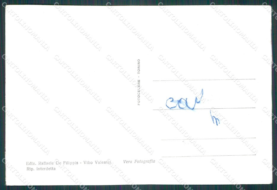 Vibo Valentia Città Villa Comunale Foto FG cartolina KF1886 – retro