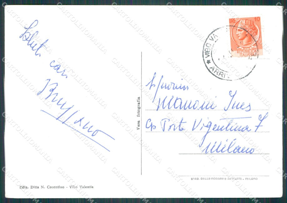 Vibo Valentia Città Foto FG cartolina KF1887 – retro