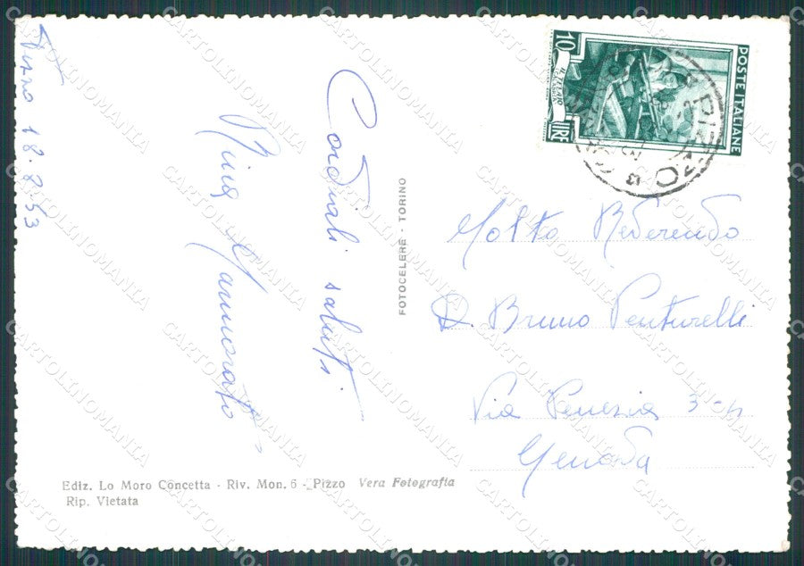 Vibo Valentia Pizzo Marina Foto FG cartolina KF1888 – retro