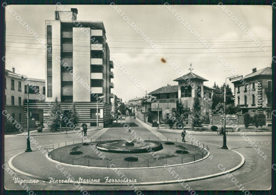 Pavia Vigevano Stazione Foto FG cartolina KF1899 – fronte