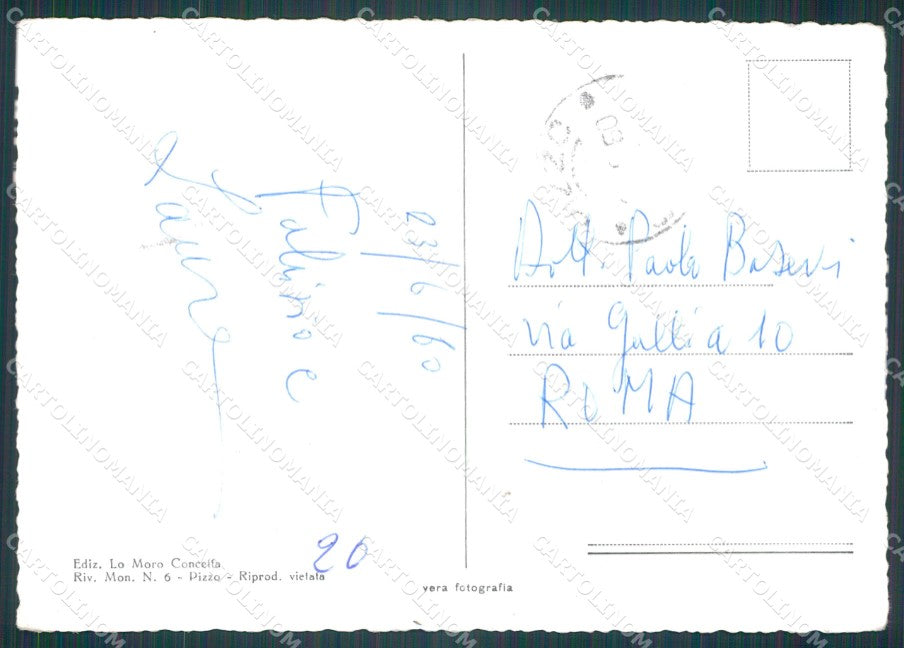 Vibo Valentia Pizzo PIEGA Foto FG cartolina KF1901 – retro