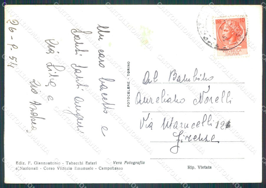 Campobasso Città Foto FG cartolina KF1905 – retro