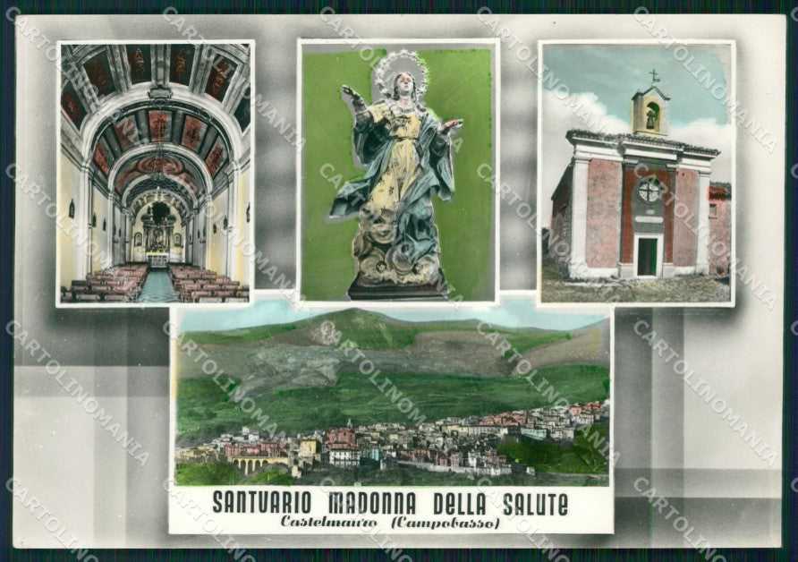 Campobasso Castelmauro Santuario Foto FG cartolina KF1910 – fronte