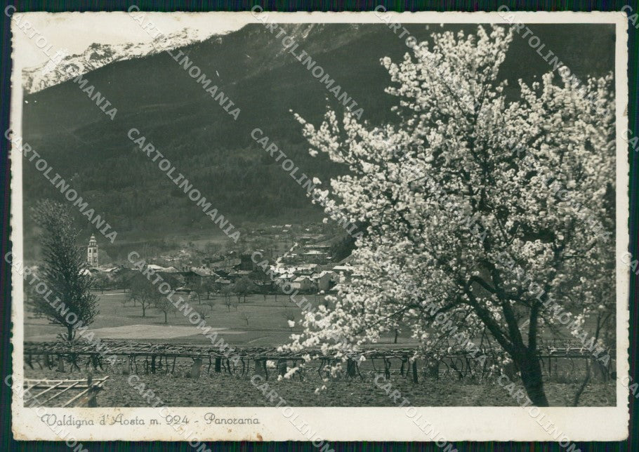 Aosta Courmayeur Valdigna d'Aosta PIEGA ABRASA Foto FG cartolina KF1928 – fronte