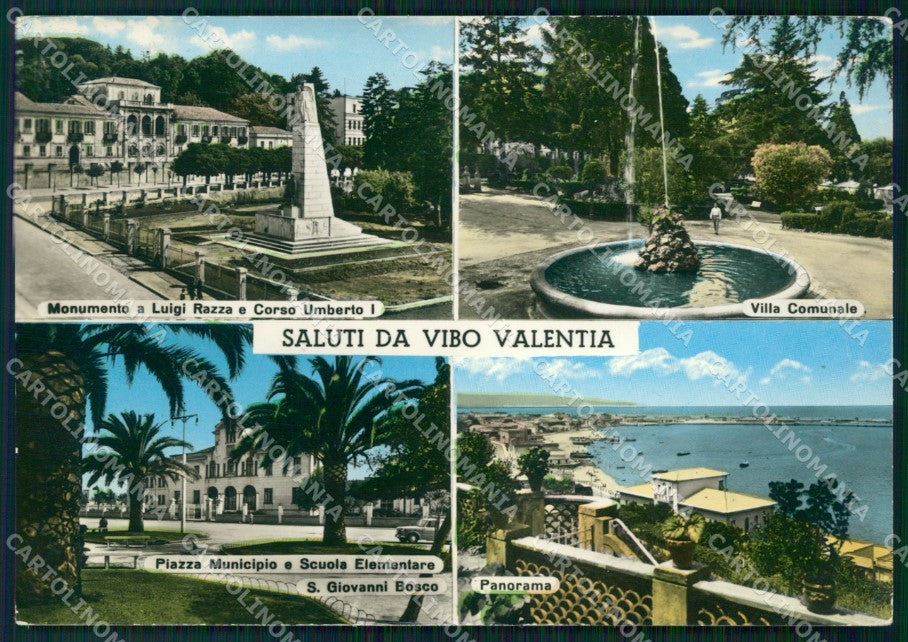 Vibo Valentia Città Saluti da Foto FG cartolina KF1936 – fronte