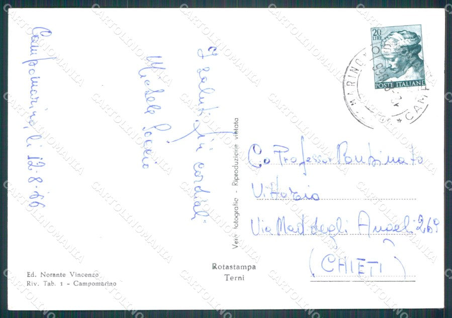 Campobasso Campomarino PIEGHINA Foto FG cartolina KF1940 – retro