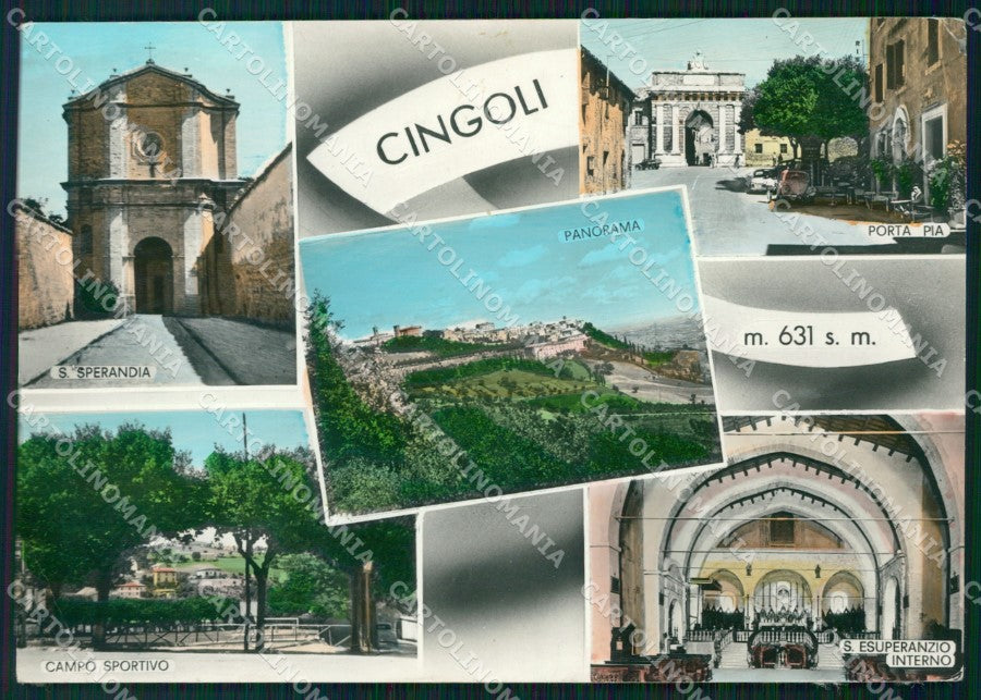 Macerata Cingoli PIEGHE COLLA Foto FG cartolina KF1950 – fronte