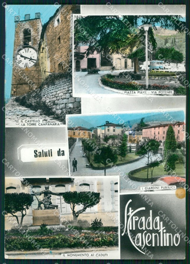 Arezzo Castel San Niccolò Strada Casentino PIEGHINA Foto FG cartolina KF1956 – fronte