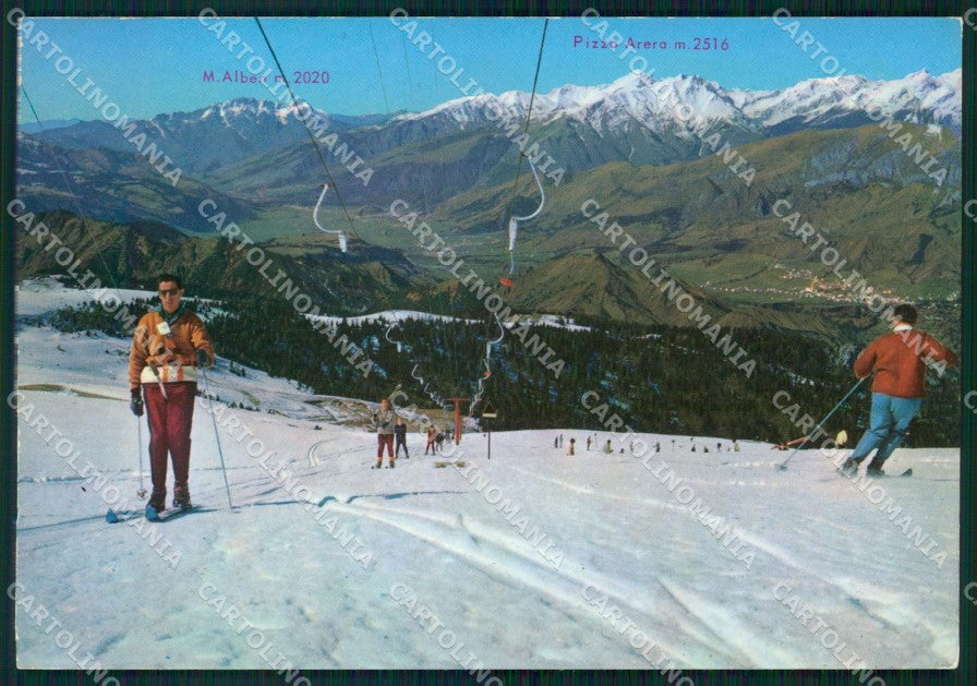 Bergamo Monte Pora Nevicata Sci Foto FG cartolina KF1963 – fronte