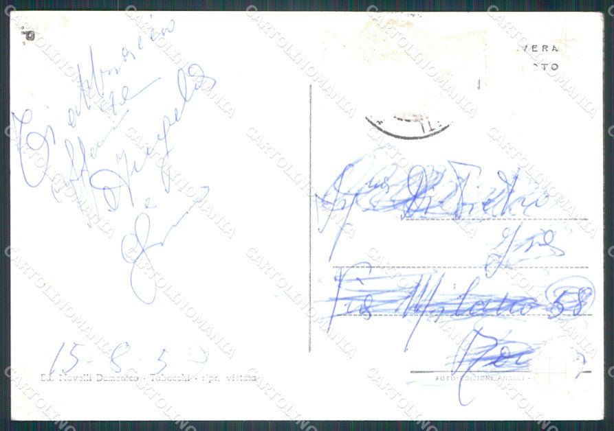 Rieti Castel di Tora ABRASA PIEGHINE Foto FG cartolina KF1972 – retro