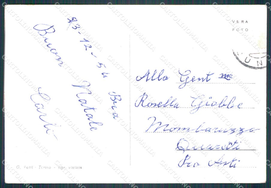 Cuneo Brà PIEGHINE Foto FG cartolina KF1973 – retro