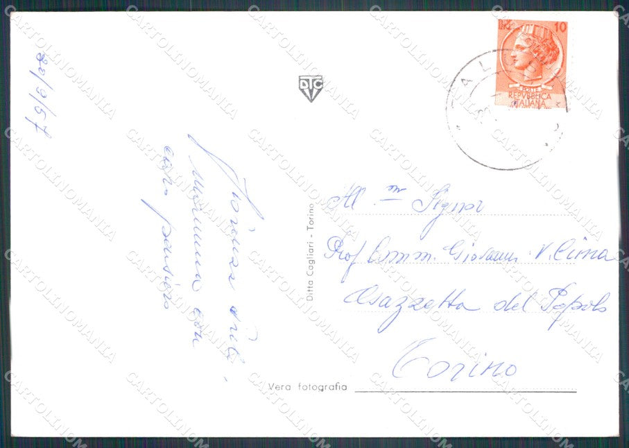 Torino Caluso Lago di Candia Foto FG cartolina KF1979 – retro