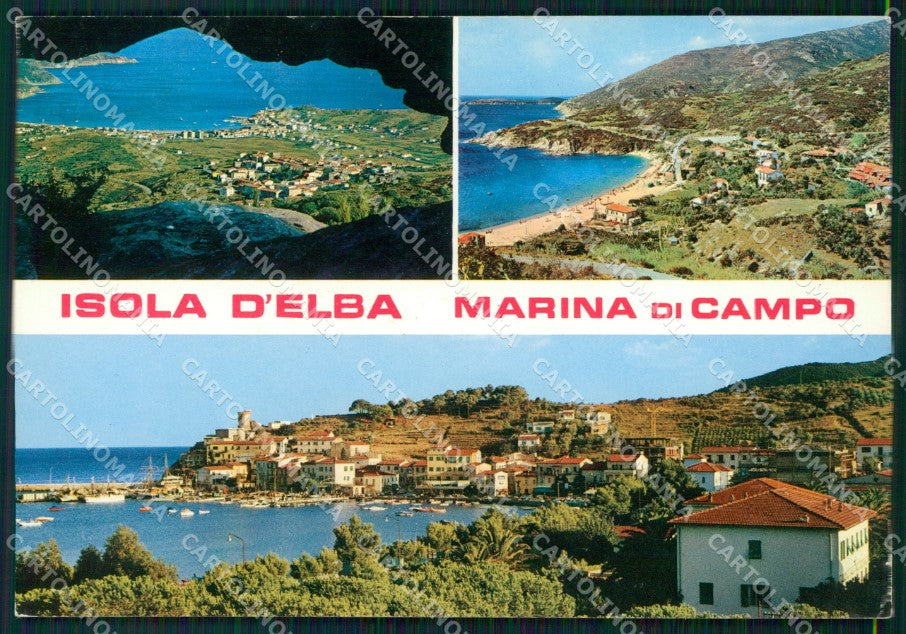 Livorno Isola d'Elba Marina di Campo Foto FG cartolina KF2000 – fronte