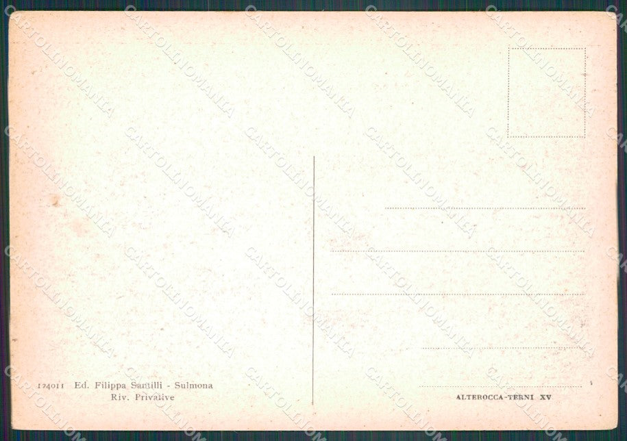 L'Aquila Sulmona FG cartolina KF2005 – retro