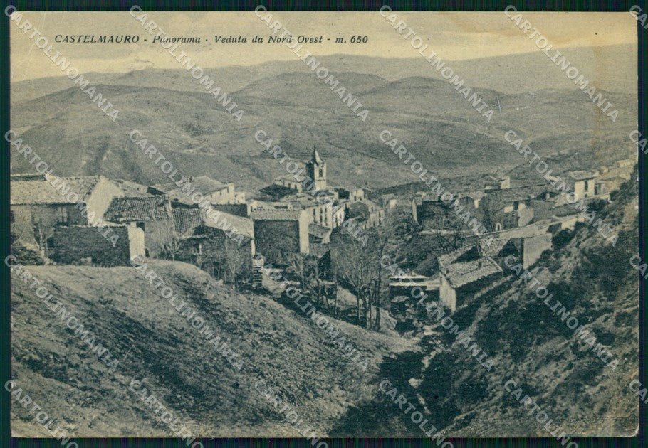 Campobasso Castelmauro PIEGHINA FG cartolina KF2012 – fronte