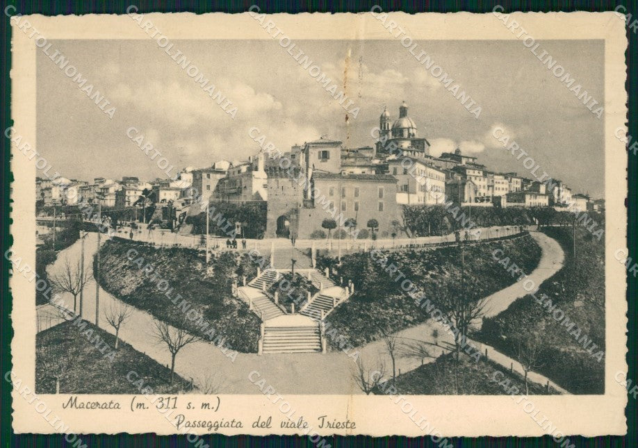 Macerata Città ABRASA FG cartolina KF2024 – fronte