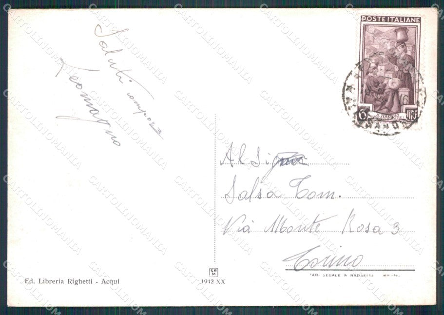 Alessandria Acqui Terme FG cartolina KF2045 – retro