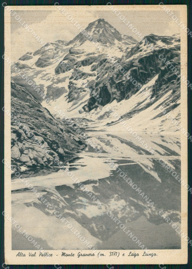 Torino Alta Val Pellice Monte Granero Lago Lungo PIEGHINA FG cartolina KF2051 – fronte