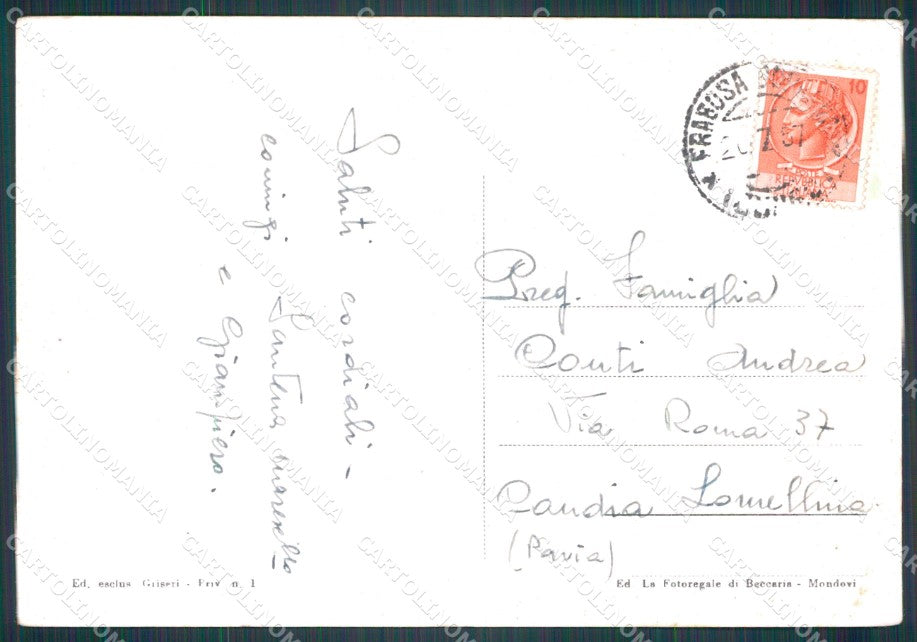 Cuneo Frabosa Soprana Monte Moro PIEGHINA FG cartolina KF2052 – retro