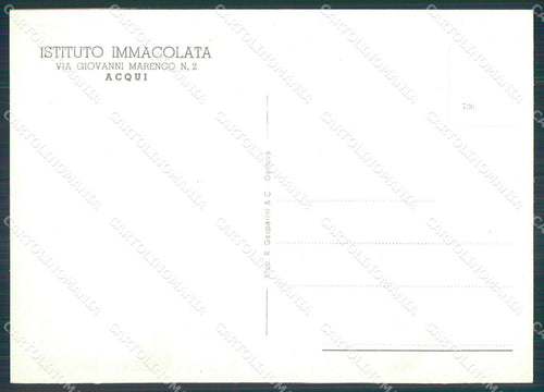 Alessandria Acqui Terme Istituto Immacolata FG cartolina KF2055 – retro