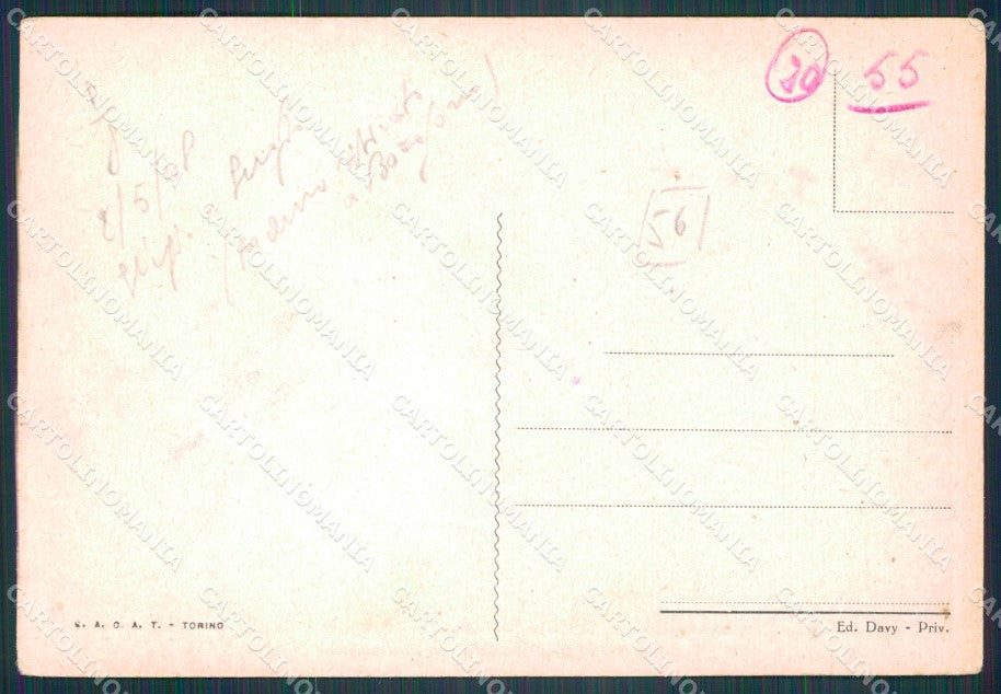 Torino Susa Rocciamelone PIEGHINA FG cartolina KF2063 – retro