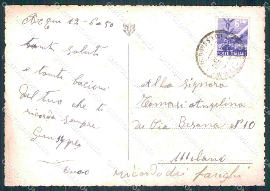 Alessandria Acqui Terme PIEGHINA FG cartolina KF2066 – retro