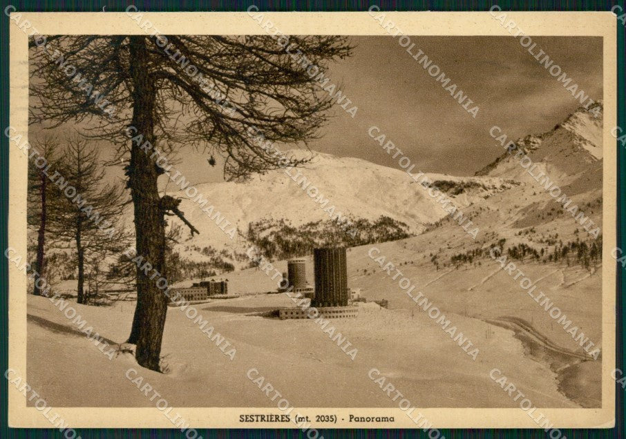 Torino Sestriere Nevicata PIEGHINA FG cartolina KF2073 – fronte