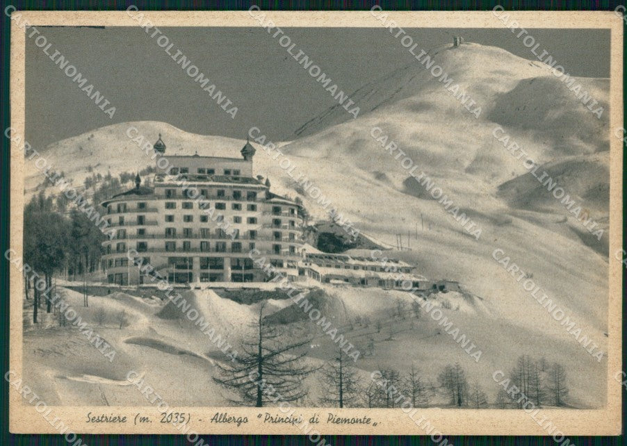Torino Sestriere Nevicata FG cartolina KF2077 – fronte