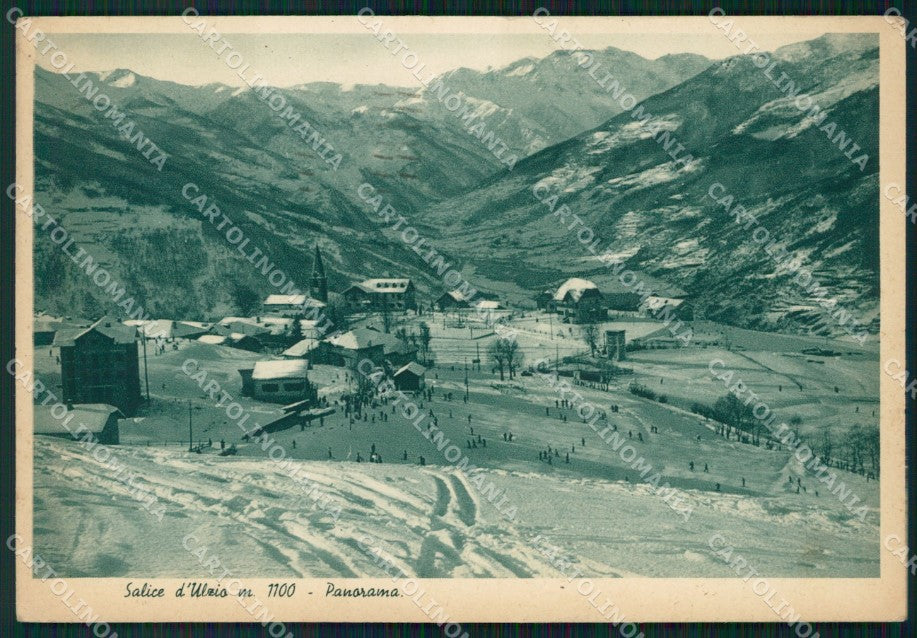 Torino Sauze d'Oulx Nevicata Sci FG cartolina KF2080 – fronte