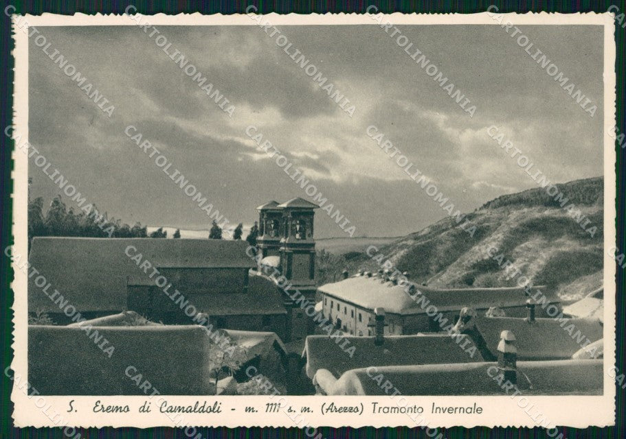Arezzo Camaldoli Eremo Nevicata FG cartolina KF2089 – fronte