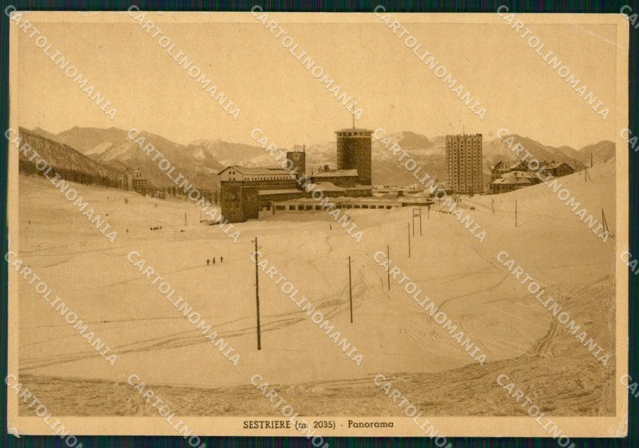 Torino Sestriere Nevicata FG cartolina KF2097 – fronte