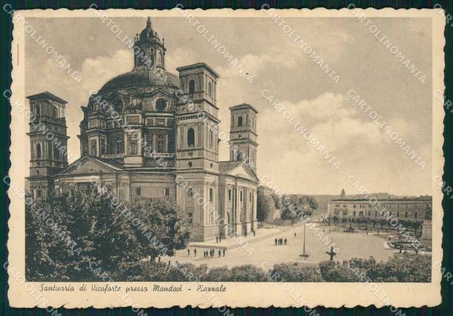 Torino Moncalieri Vicoforte Santuario PIEGHINA FG cartolina KF2102 – fronte