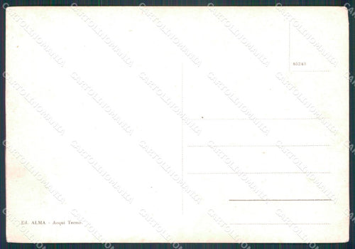 Alessandria Acqui Terme PIEGA FG cartolina KF2103 – retro