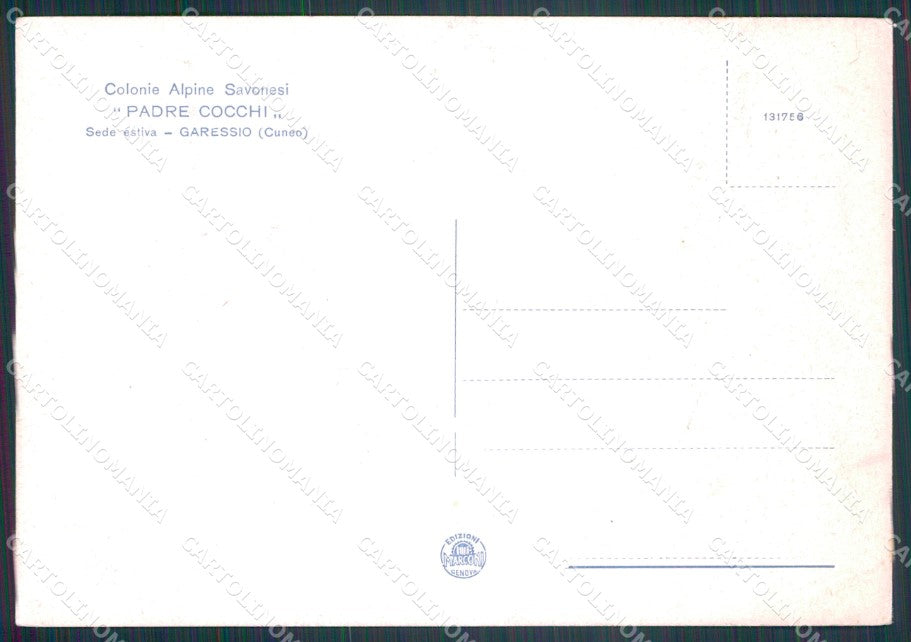 Cuneo Garessio Conca Garessina PIEGATA FG cartolina KF2109 – retro