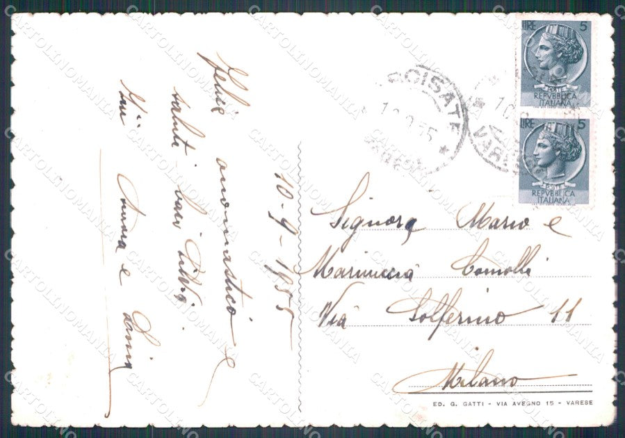 Varese Arcisate PIEGHINA FG cartolina KF2111 – retro