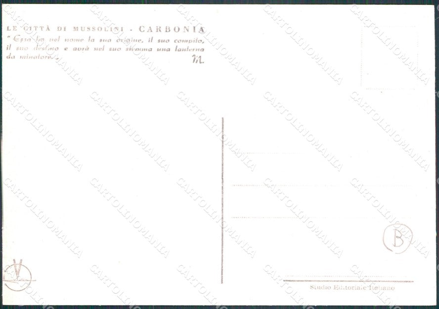cagliari Iglesias Carbonia FG cartolina KF2115 – retro