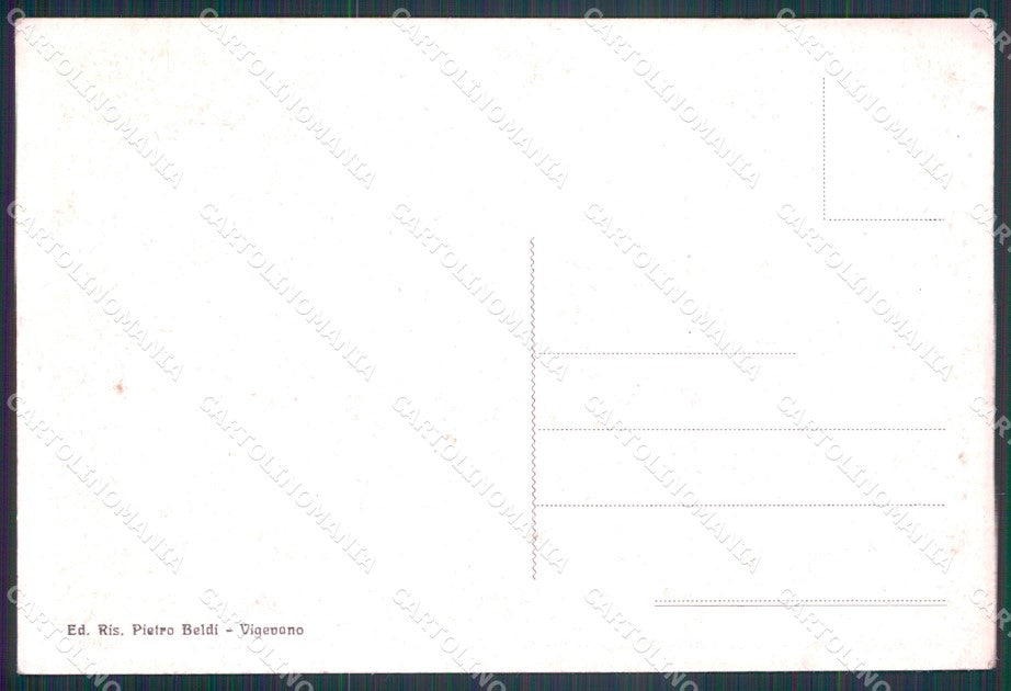 Pavia Vigevano Teatro Cagnoni Sipario Garberini FG cartolina KF2121 – retro