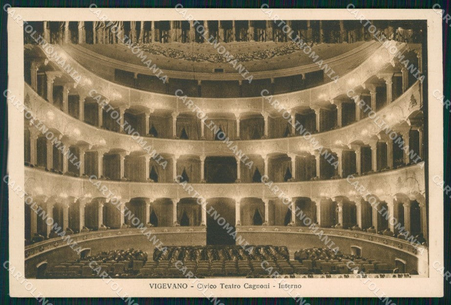 Pavia Vigevano Teatro Cagnoni FG cartolina KF2123 – fronte