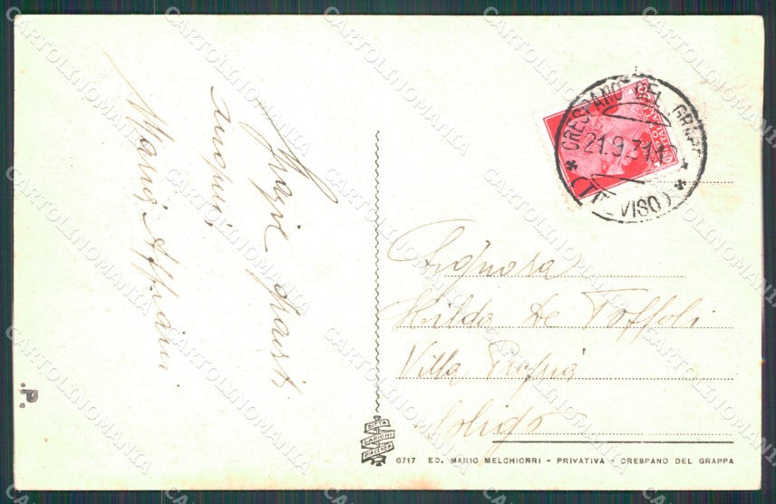 Treviso Crespano del Grappa cartolina KF2130 – retro