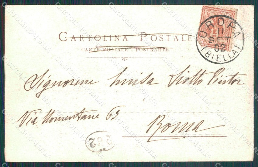 Biella Valle d'Andorno Ospizio San Giovanni cartolina KF2144 – retro