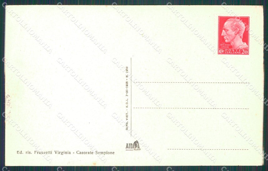 Varese Casorate Sempione Stazione PIEGA cartolina KF2150 – retro