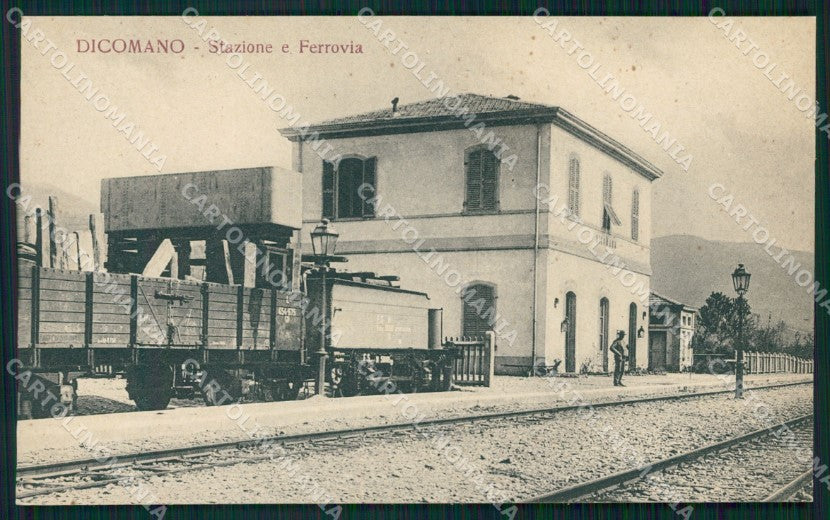 Firenze Dicomano Stazione RIFILATA cartolina KF2158 – fronte