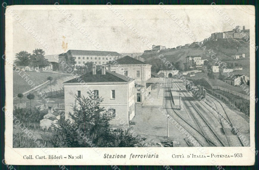 Potenza Città Stazione PIEGHE cartolina KF2163 – fronte