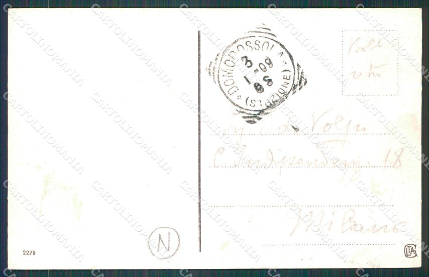 Verbania Domodossola Stazione Treno cartolina KF2167 – retro