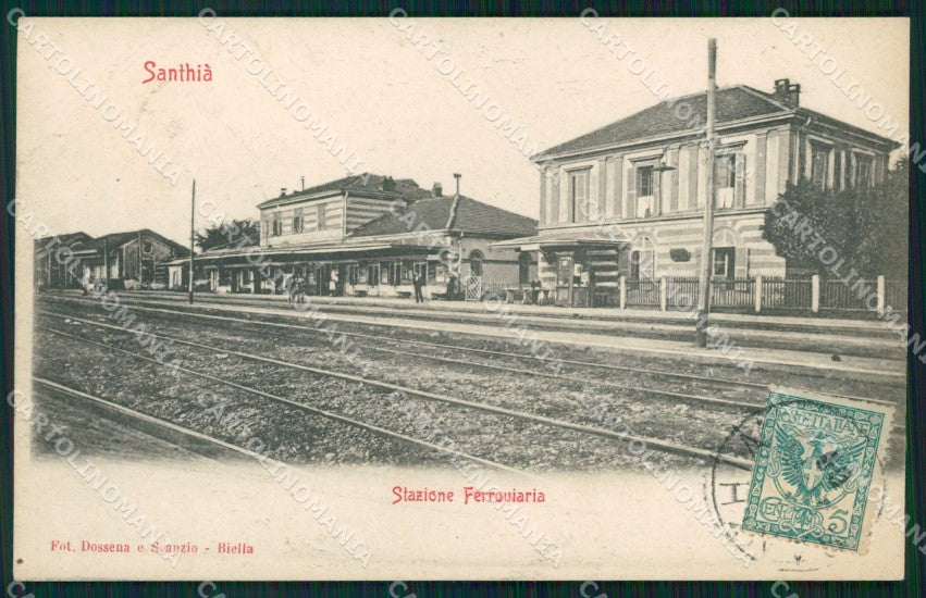 Vercelli Santhià Stazione cartolina KF2203 – fronte