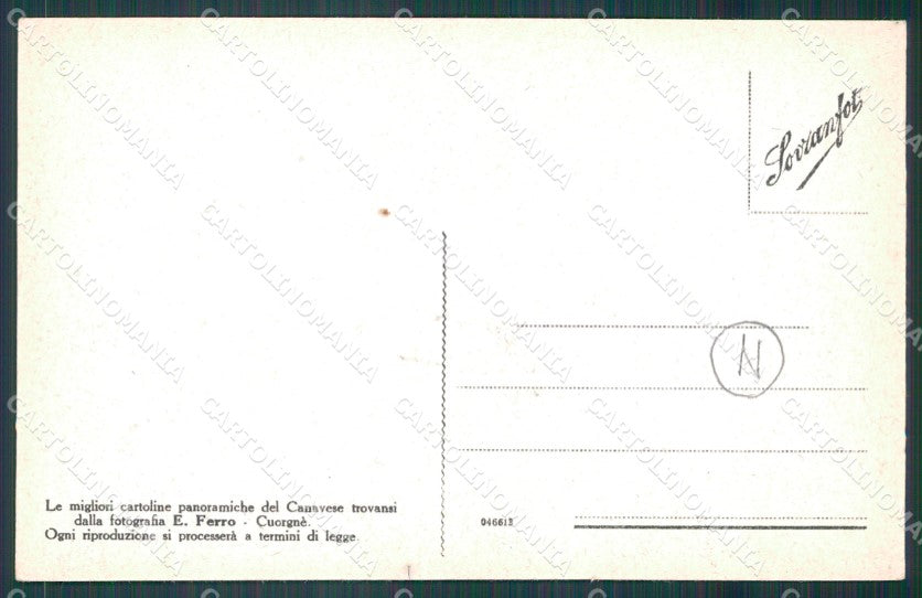 Torino Pont Canavese Stazione Treno cartolina KF2209 – retro